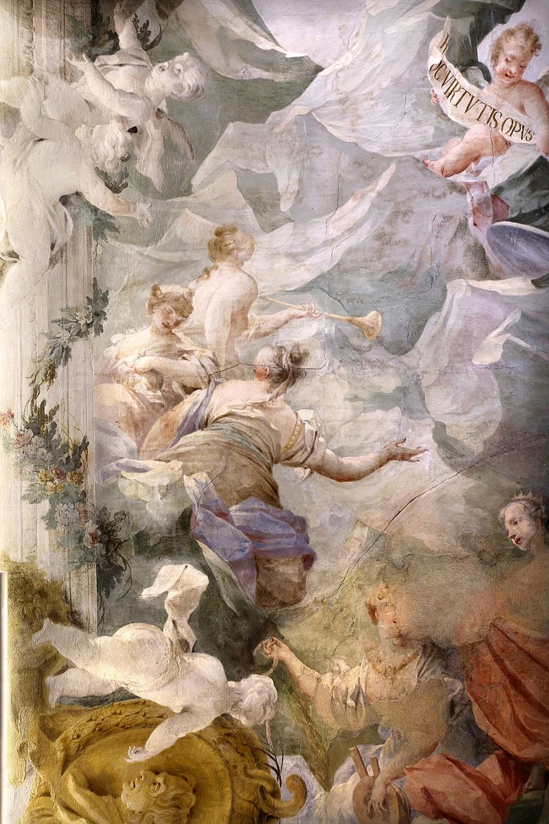 Palazzo dei Visacci - galleria con apoteosi della famiglia Guicciardini